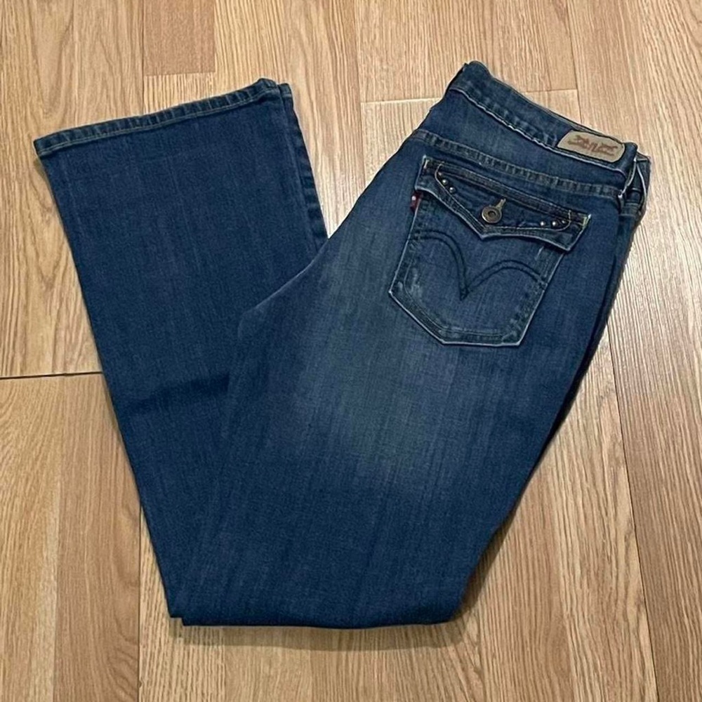Levis 515 Women Bootcut Jeans 6 (28x28) Blue Low Rise Western Denim Classic